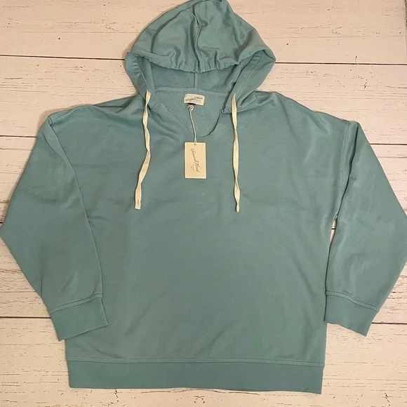 Universal Thread Aqua Blue Beach-Style Hoodie Sweatshirt, size XL, NWT - Picture 11 of 13